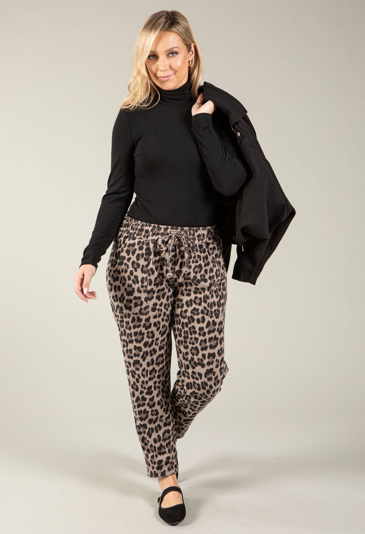 Leopard Print Joggers