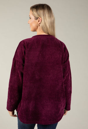 Embroidered Flower Sweatshirt