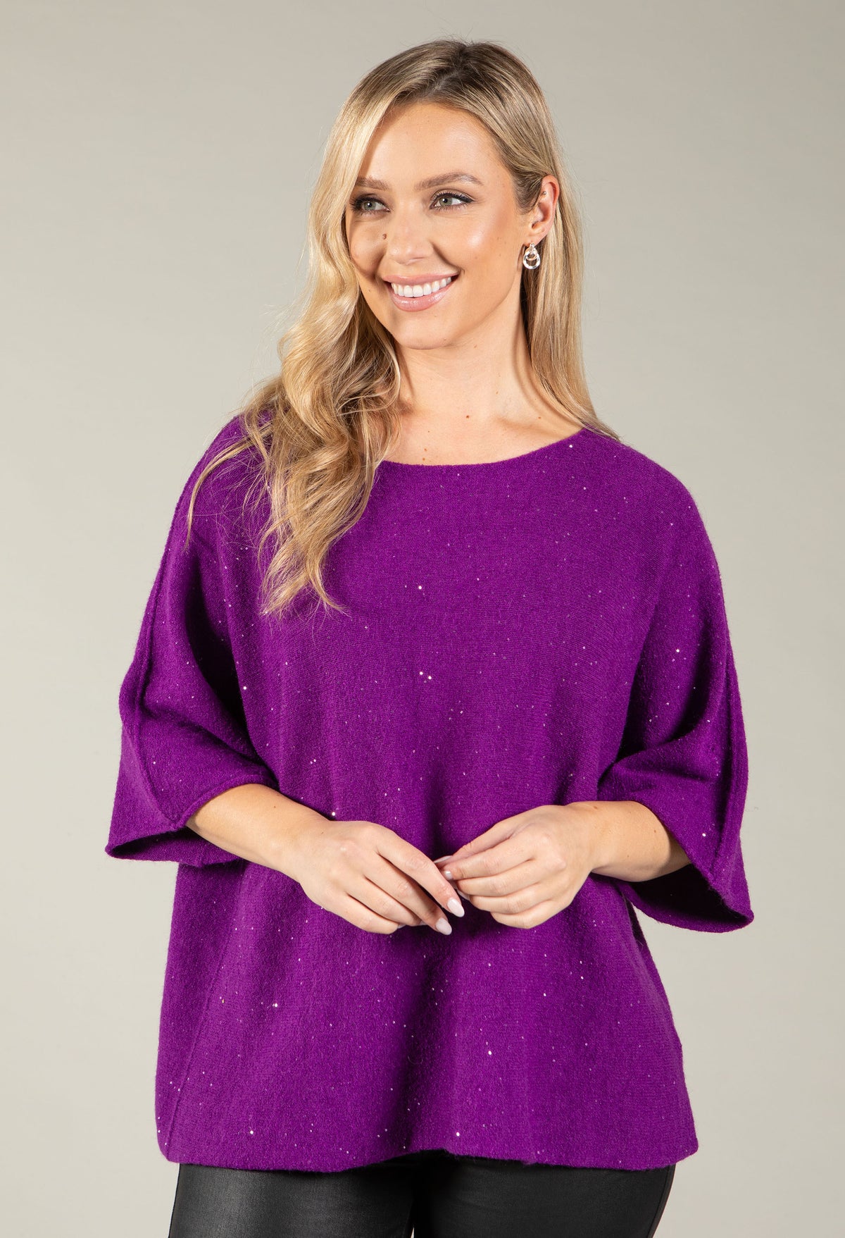 Sparkle Relaxed Knit Jumper