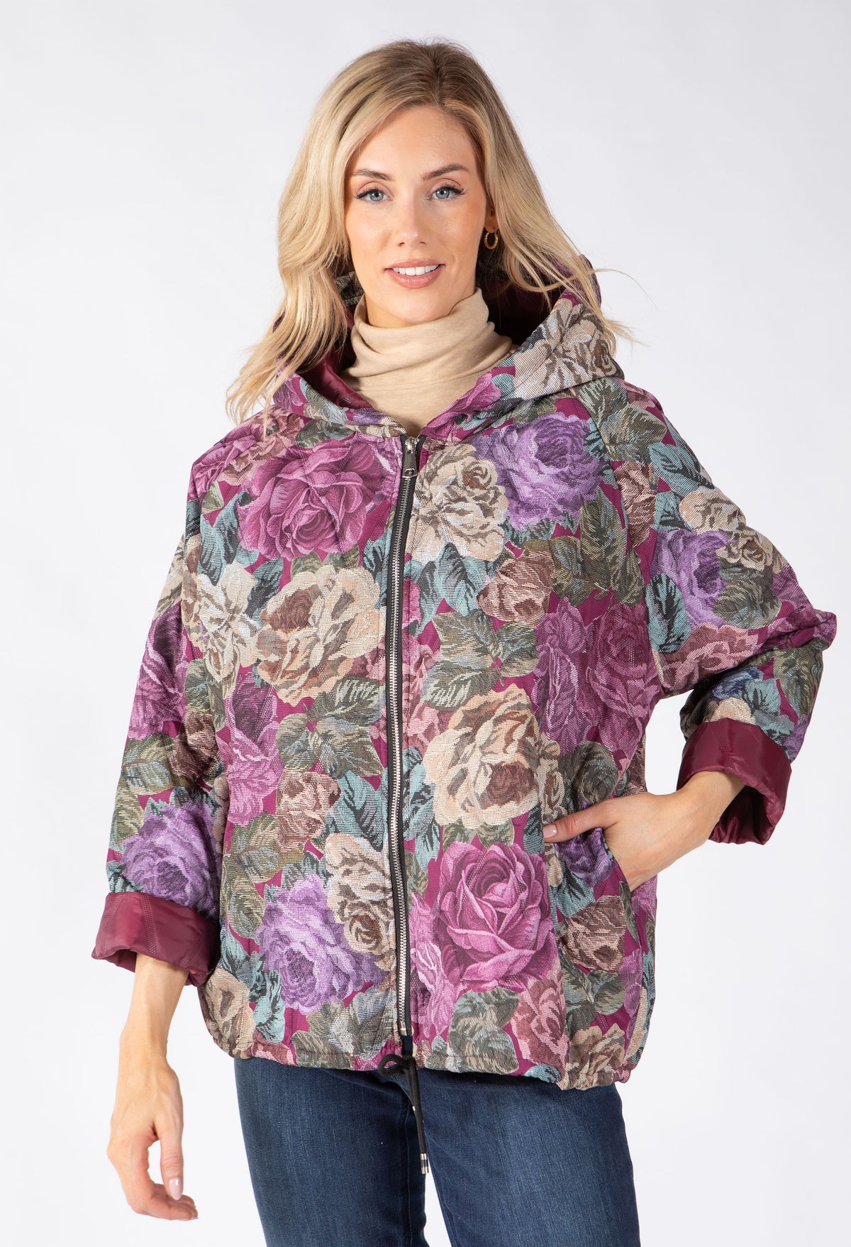 Floral Quilted Coat