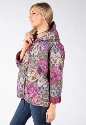 Floral Quilted Coat