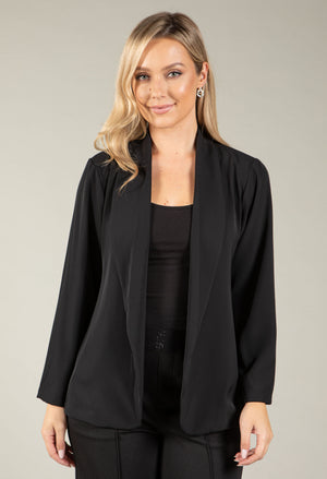 Relaxed Open Front Blazer