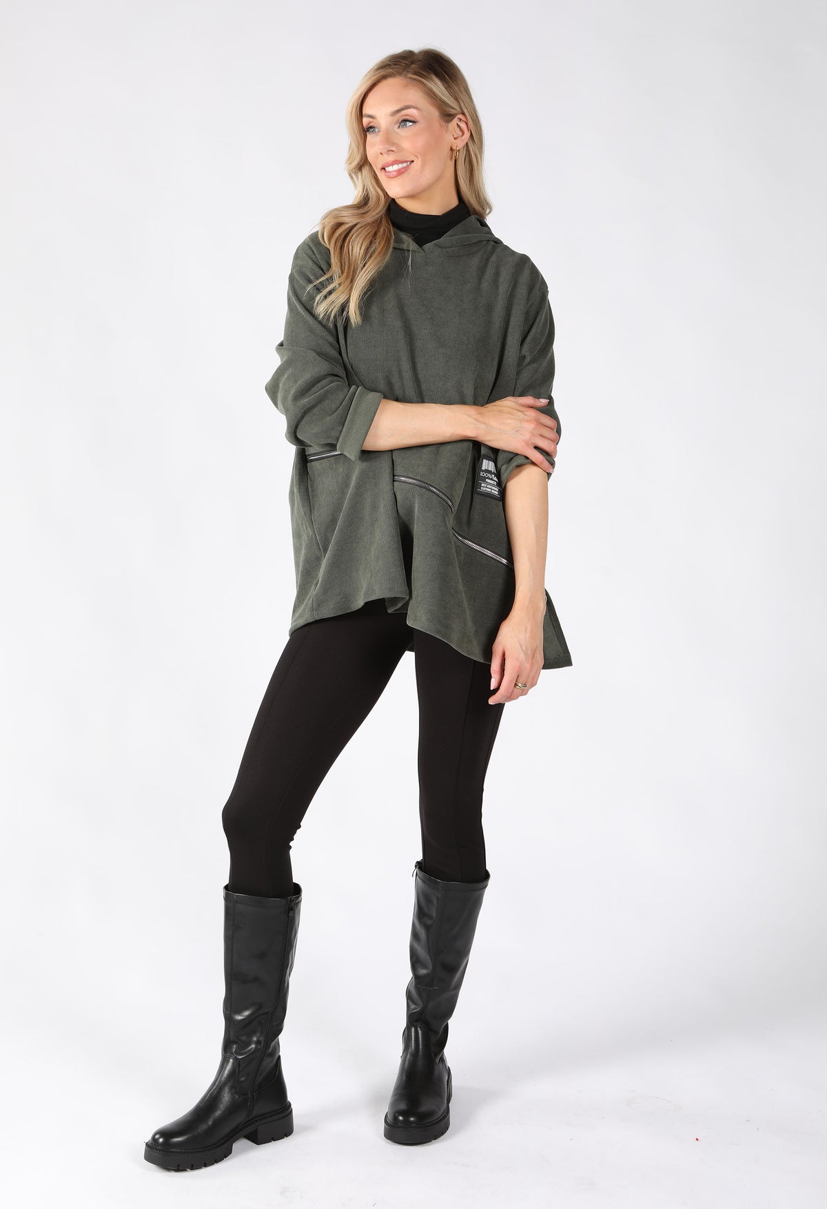 khaki hoodie