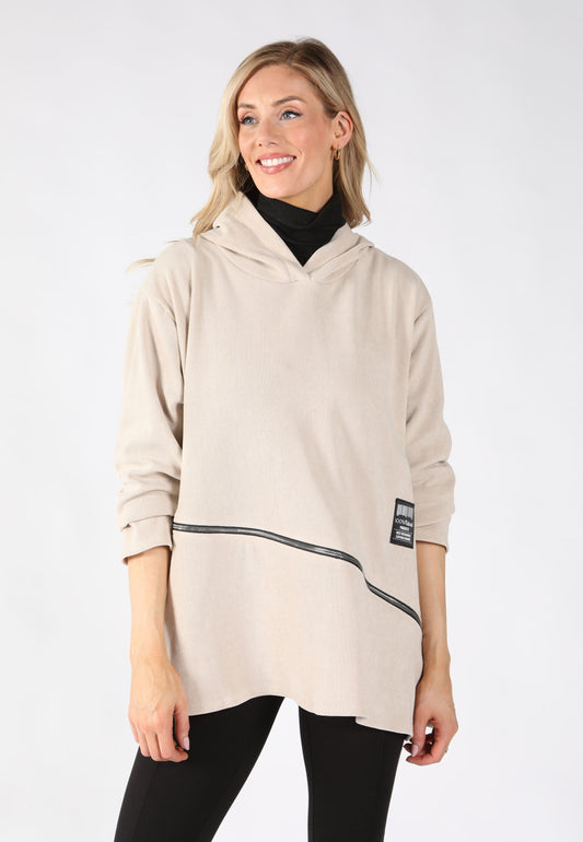 beige hoodie