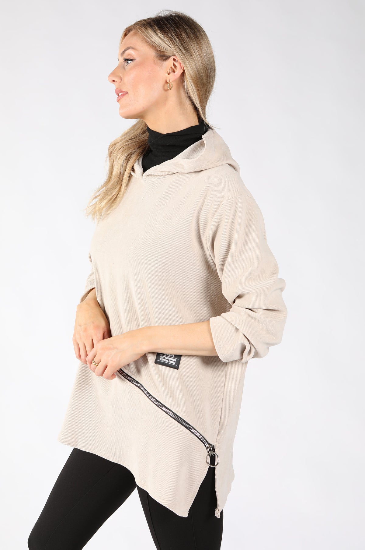 Skye Asymmetric Zip Hoodie