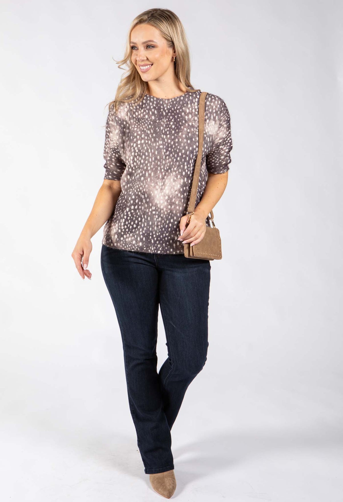 Bambi Print Knit Jumper
