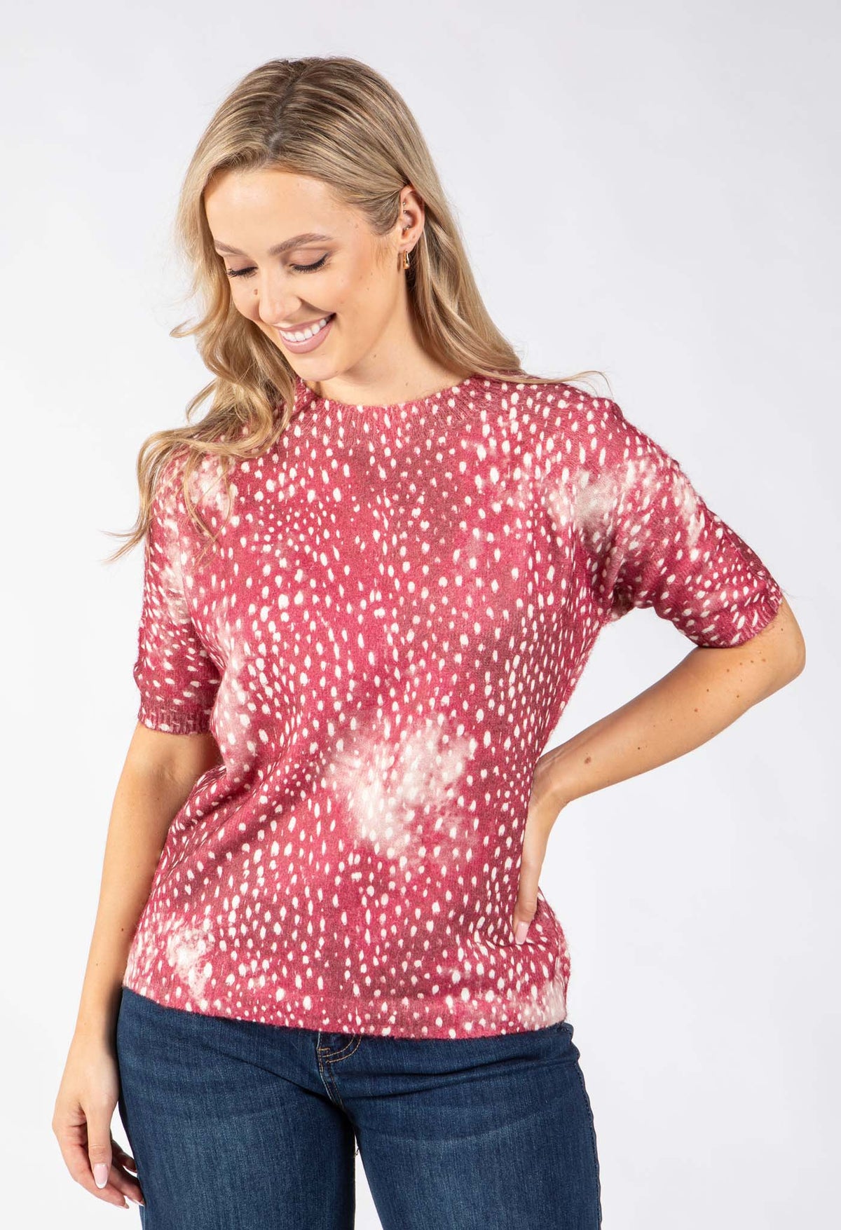 Bambi Print Knit Jumper