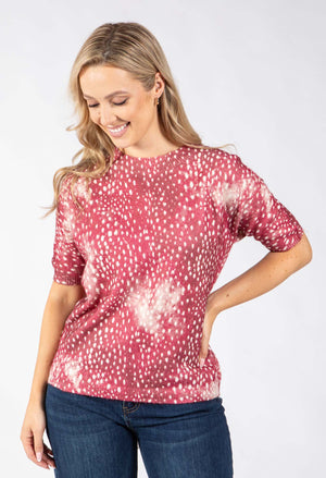Bambi Print Knit Jumper