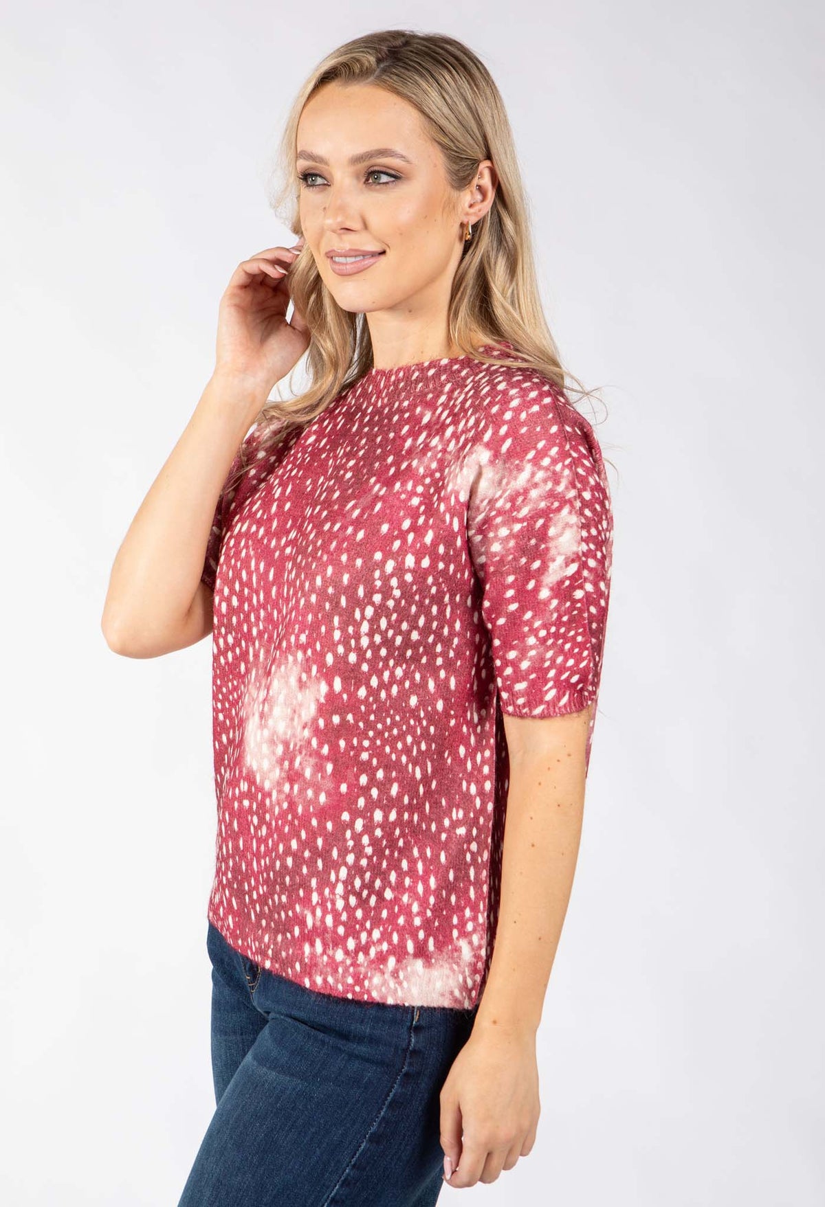 Bambi Print Knit Jumper