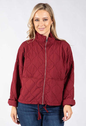 Quilted Zip-Up Jacket