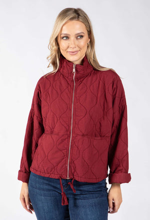 Quilted Zip-Up Jacket
