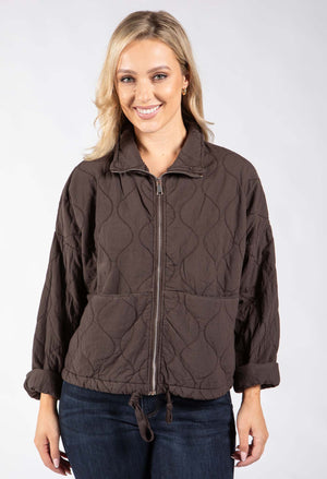 Quilted Zip-Up Jacket