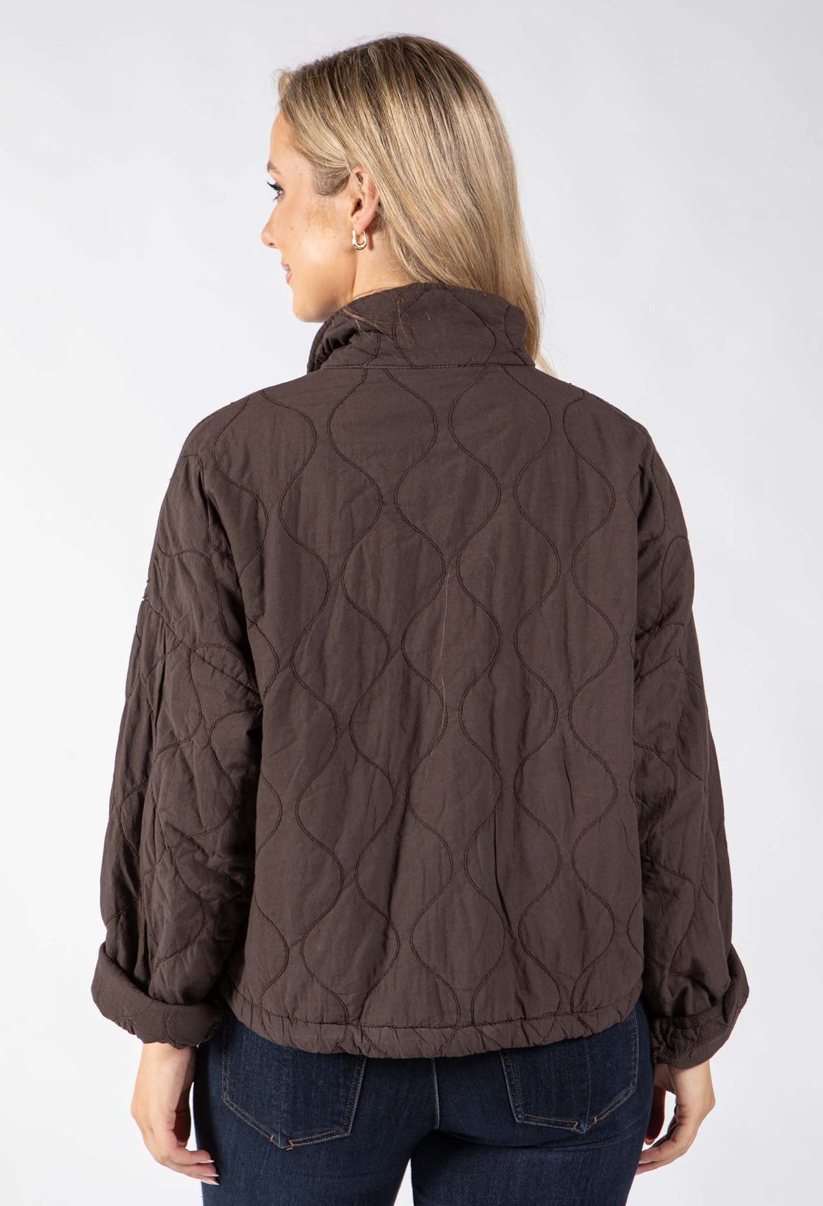 Quilted Zip-Up Jacket