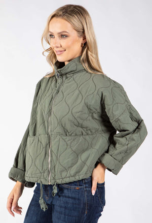 Quilted Zip-Up Jacket