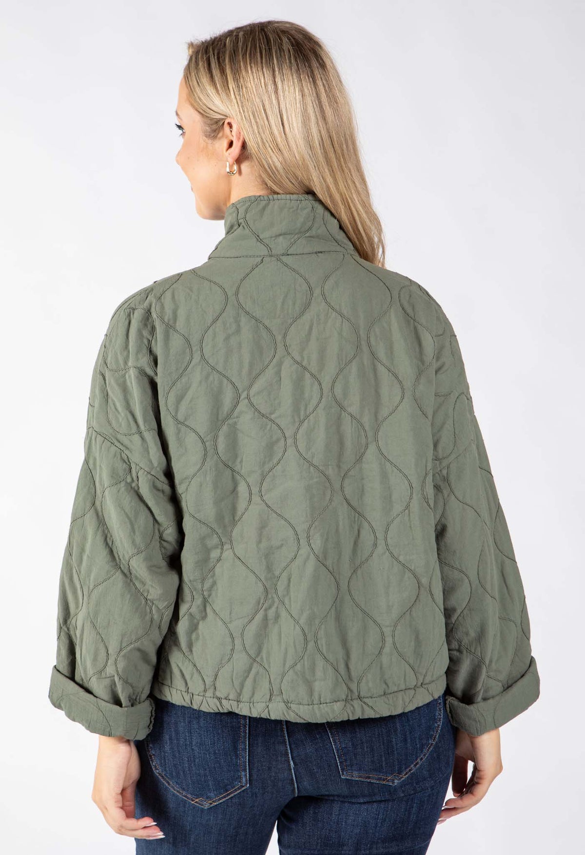 Quilted Zip-Up Jacket