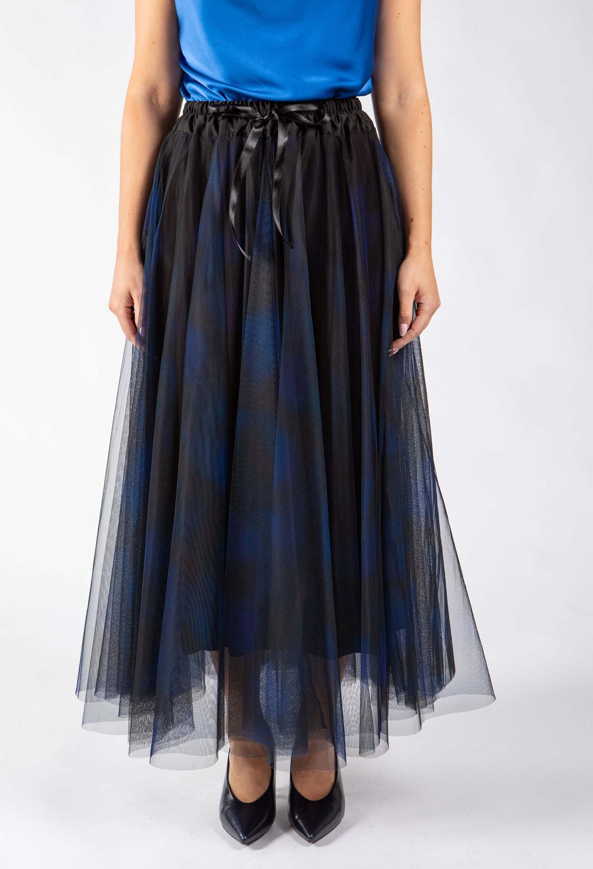 Watercolour Design Tulle Skirt