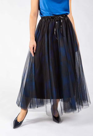 Watercolour Design Tulle Skirt