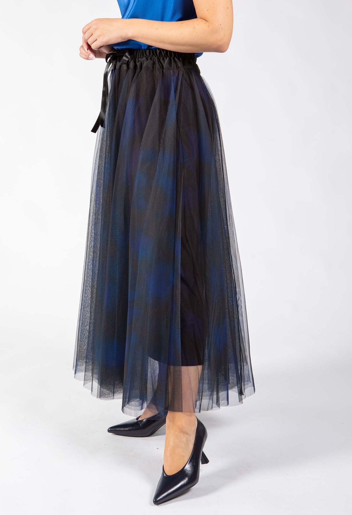 Watercolour Design Tulle Skirt