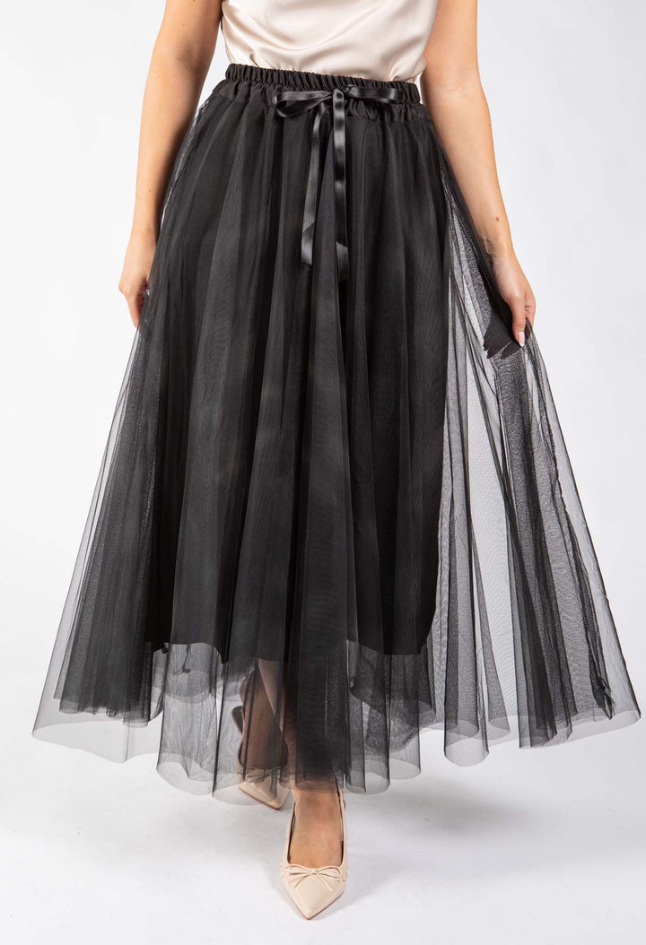 Watercolour Design Tulle Skirt