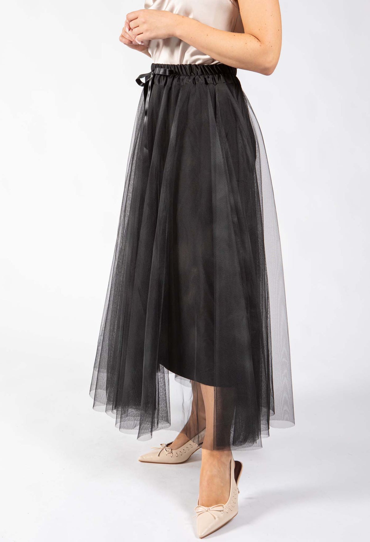 Watercolour Design Tulle Skirt