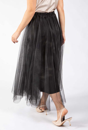 Watercolour Design Tulle Skirt