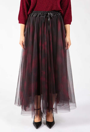 Watercolour Design Tulle Skirt