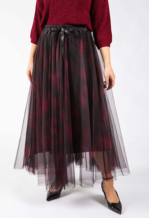 Watercolour Design Tulle Skirt