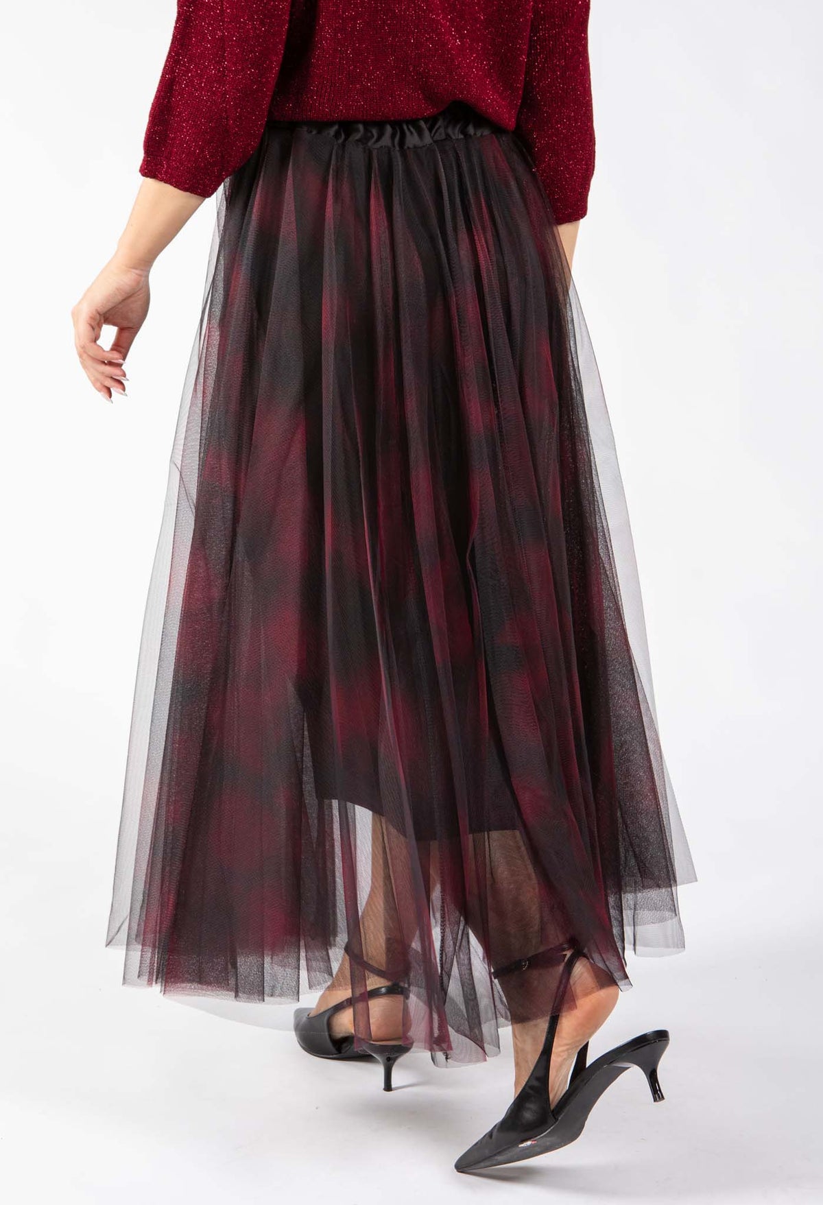 Watercolour Design Tulle Skirt
