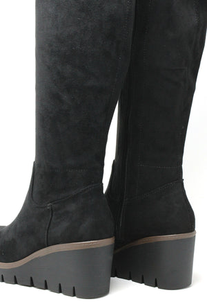 Becky Knee High Wedge Boot