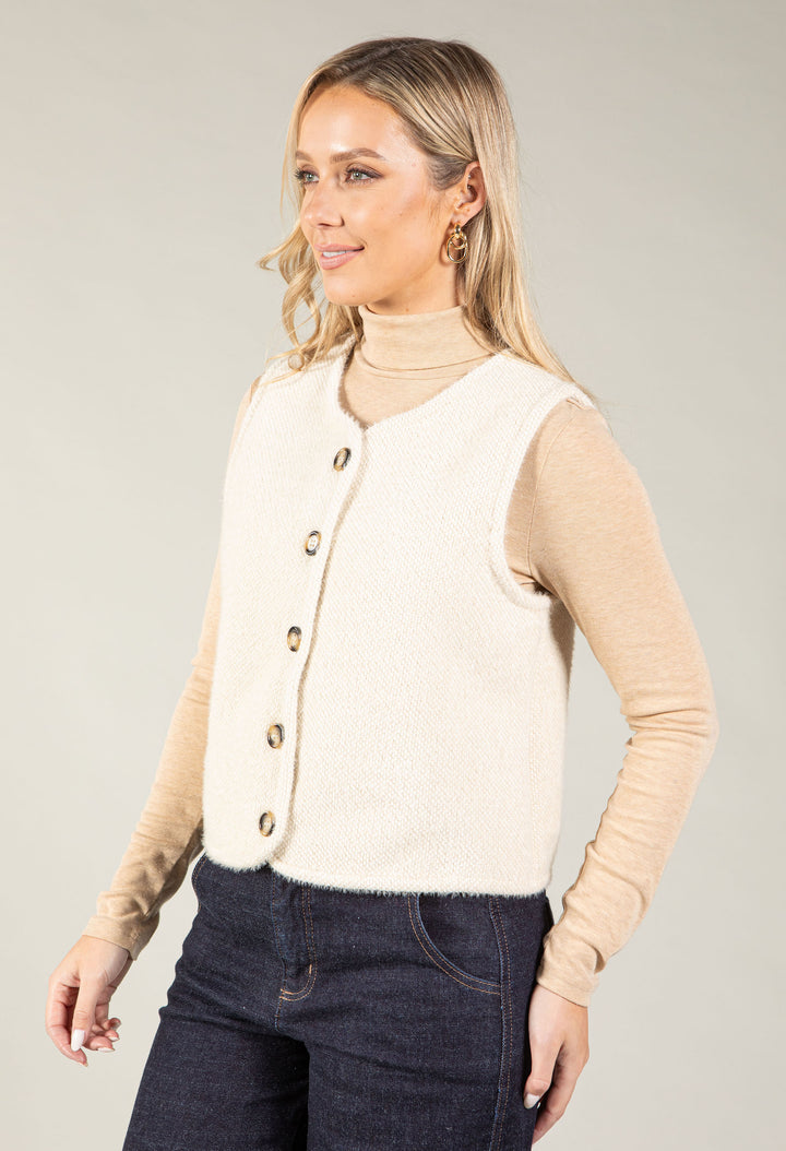Hermica Faux Fur Lined Waistcoat