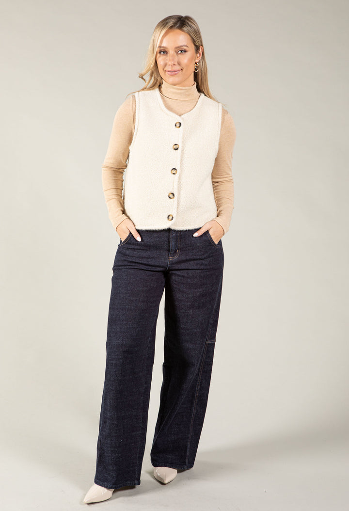 Hermica Faux Fur Lined Waistcoat