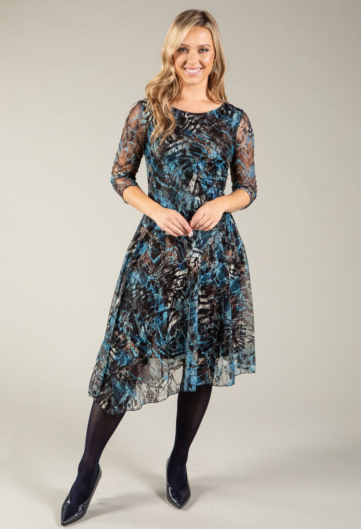 Cleo Abstract Print Dress