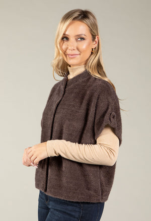 Snow Button Up Short Sleeve Cardigan