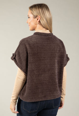 Snow Button Up Short Sleeve Cardigan