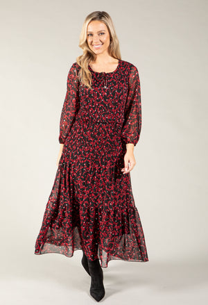 Riadella Plisse Pleated Floral Dress