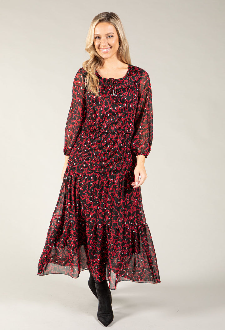 Riadella Plisse Pleated Floral Dress