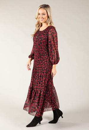 Riadella Plisse Pleated Floral Dress