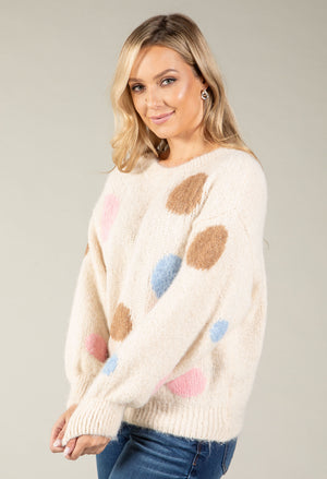 Lucca Polka Dot Knit