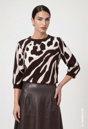 Animal Design Knit Jumper