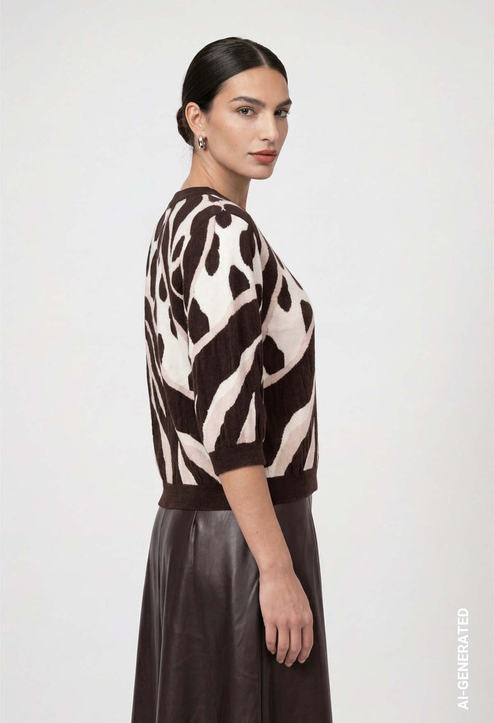 Animal Design Knit Jumper