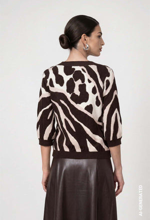 Animal Design Knit Jumper