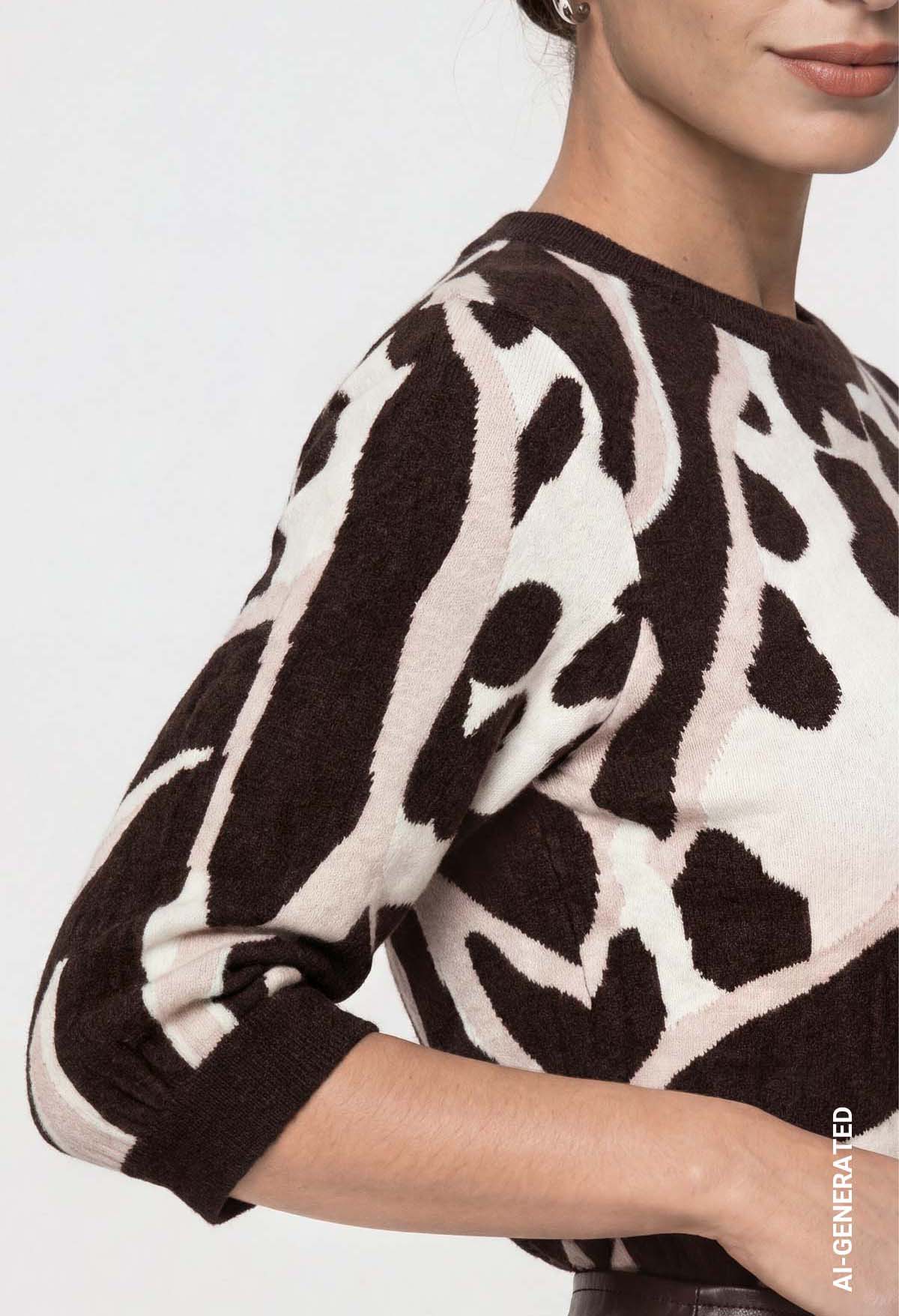 Animal Design Knit Jumper