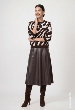Animal Design Knit Jumper