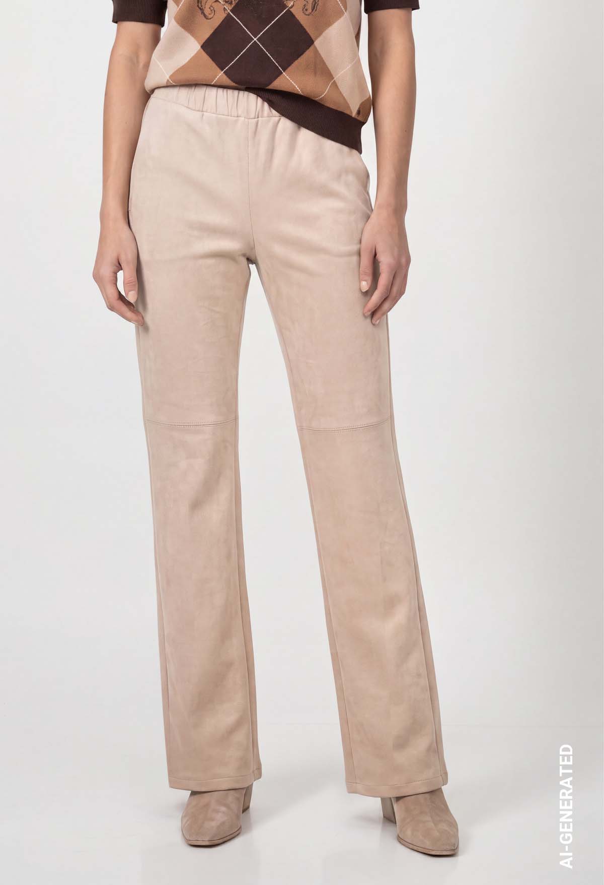 Velvet Pull On Trousers