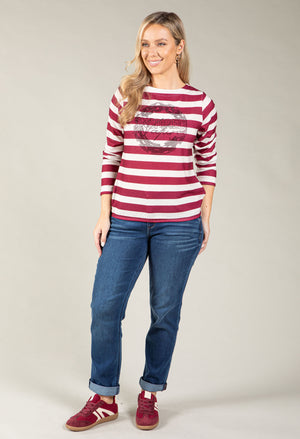 Merlot Fine Knit Top