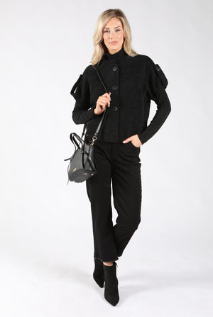 Short Sleeve Button Up Cardigan