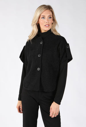 Short Sleeve Button Up Cardigan