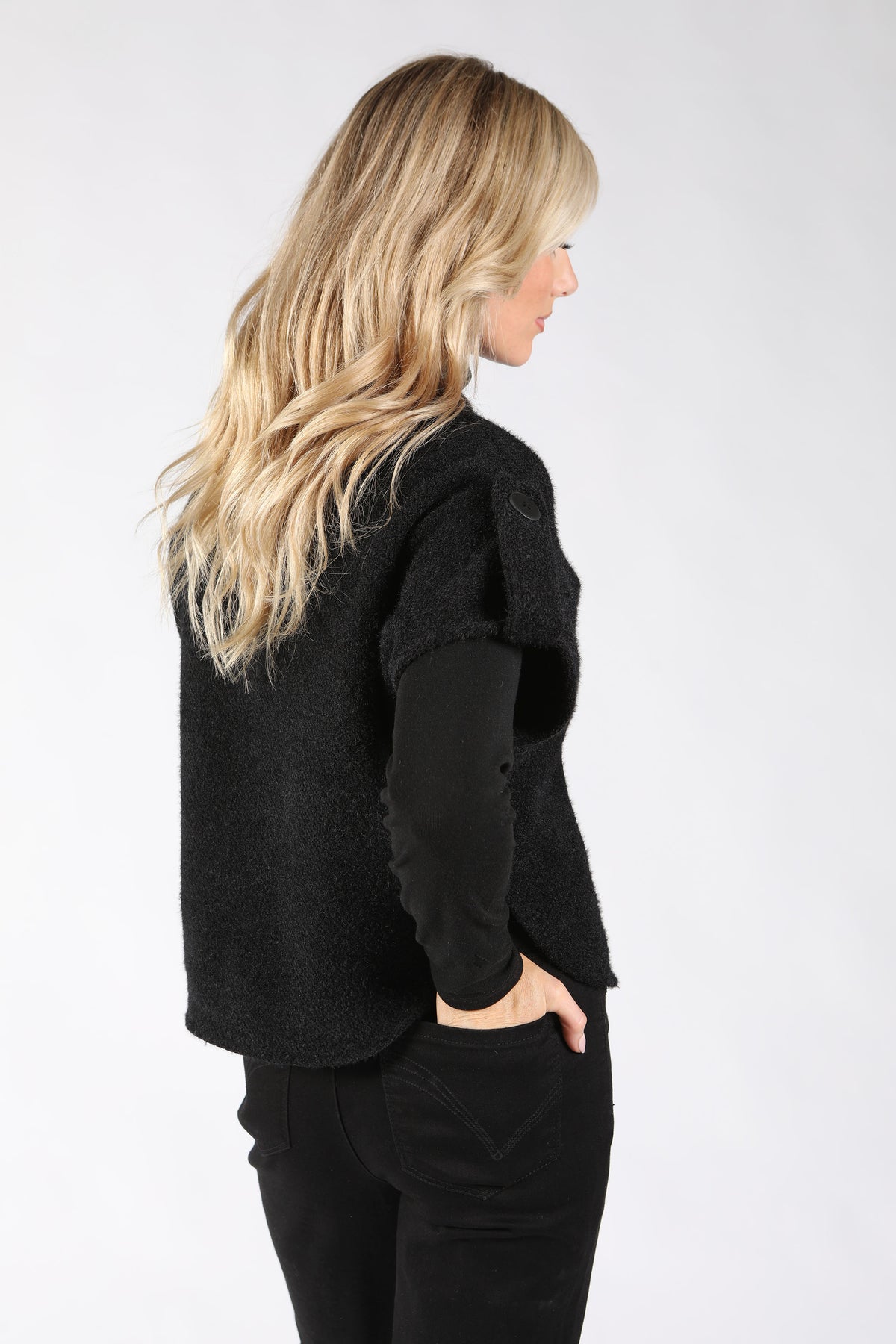 Short Sleeve Button Up Cardigan
