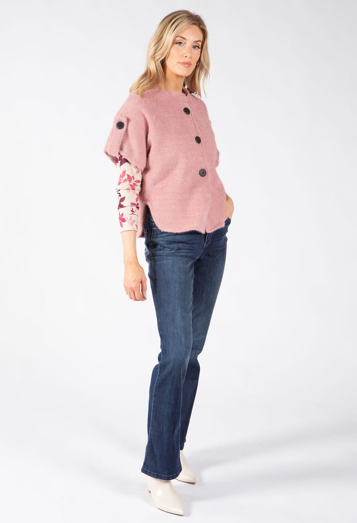 Short Sleeve Button Up Cardigan