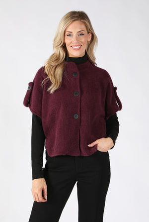 Short Sleeve Button Up Cardigan